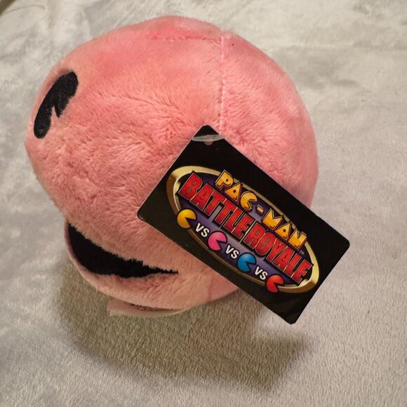 PINK Pac-Man & Clyde Orange Ghost Toy Factory Plush Stuffed Animal VideoGame - Picture 5 of 10